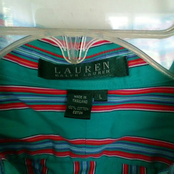 Lauren Ralph Lauren Striped Button Down Top - Picture 6 of 8